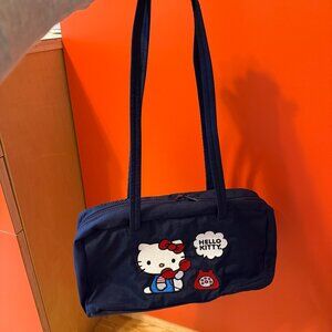 BAGGU x Sanrio Hello Kitty Nylon Bowler Bag in Navy